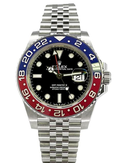 rolex gmt master ii pepsi stainless steel|rolex gmt pepsi for sale.